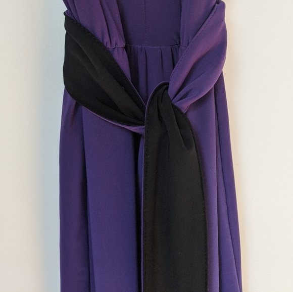 Daisy Fuentes Royal Purple Sleeveless Dress with removable tie sash, Size S - Picture 13 of 16